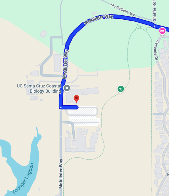 map of the coastal biology building