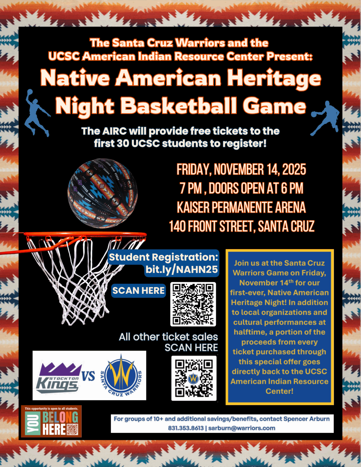 Native American Heritage Night Basketball Game – Events