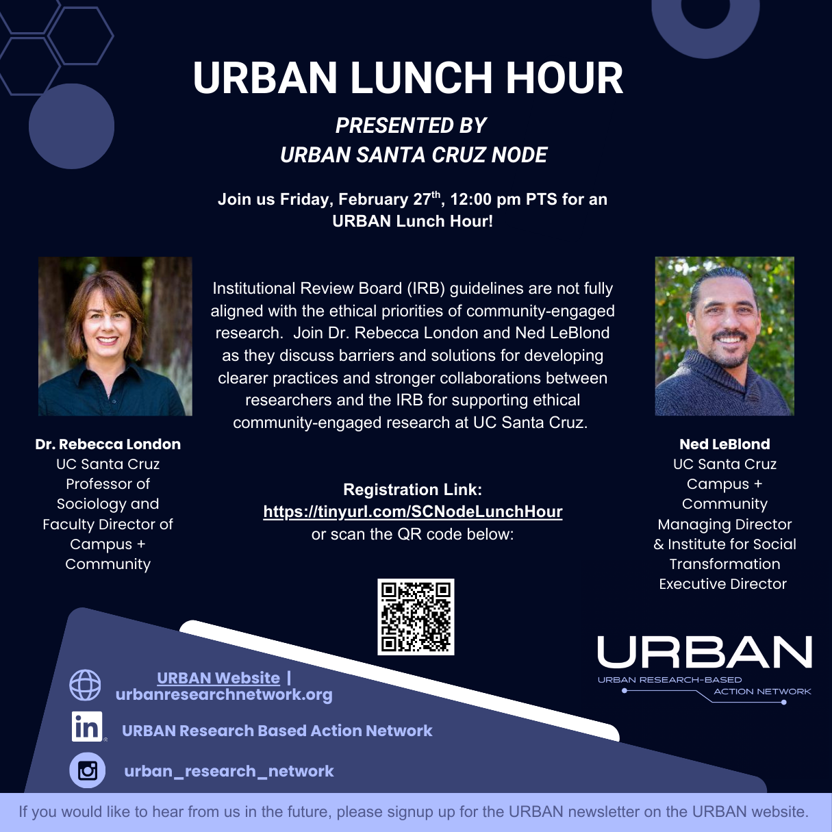 URBAN Lunch Hour session info image