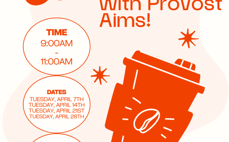 Coffee with Provost Aims