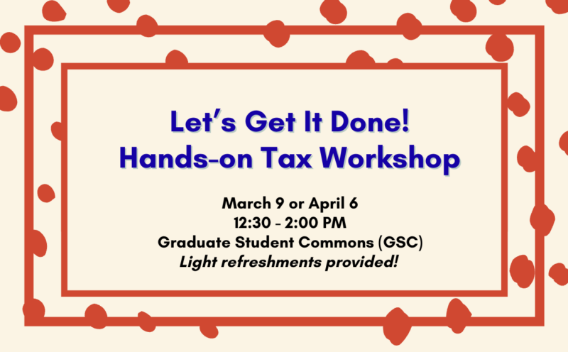 Tax Workshops for International Students & Scholars