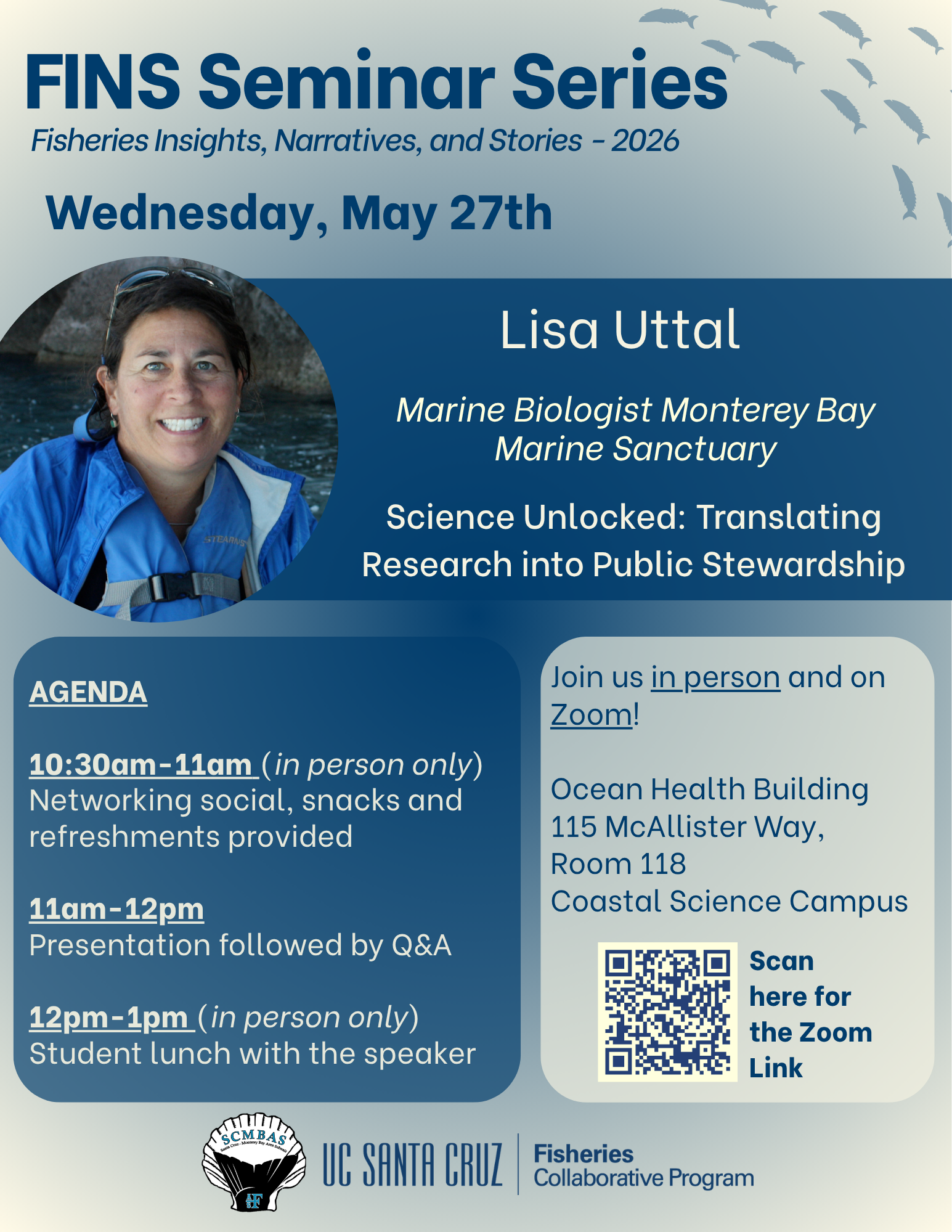 FINS: Fisheries Insights Narratives and Stories seminar series featuring Lisa Uttal