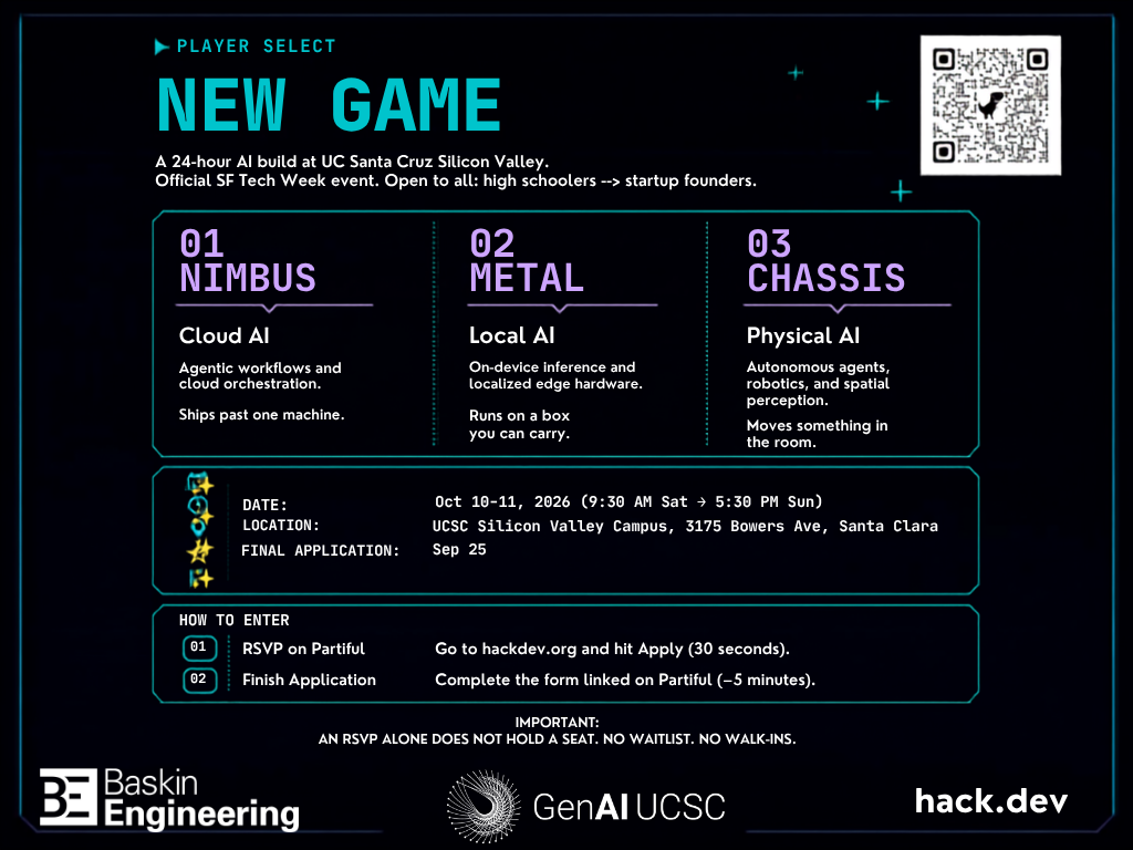 Details of SF Tech Week Hackathon event