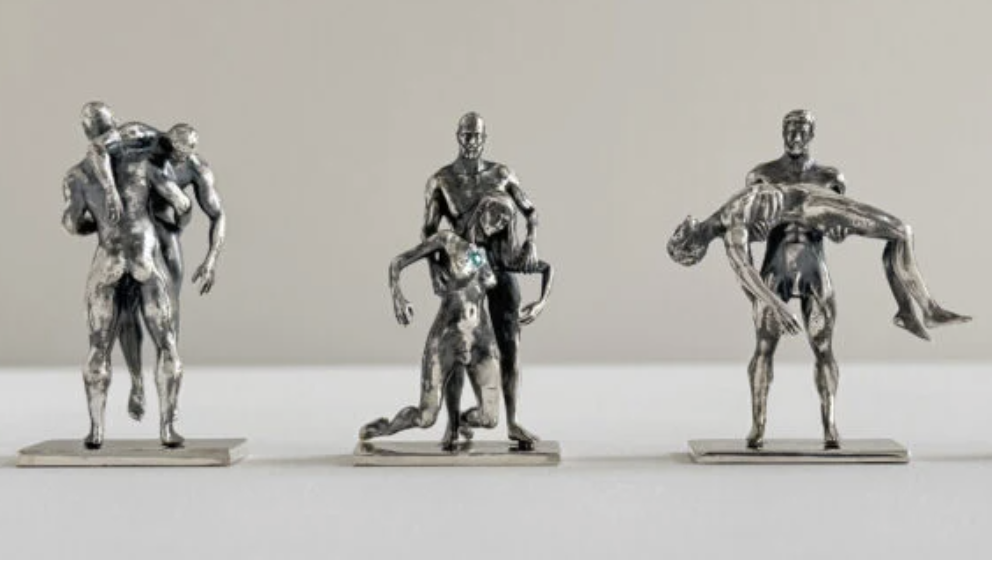 tiny silver figures
